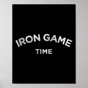 Järn-speltid, kraftfull bodybuilding Motivate Poster