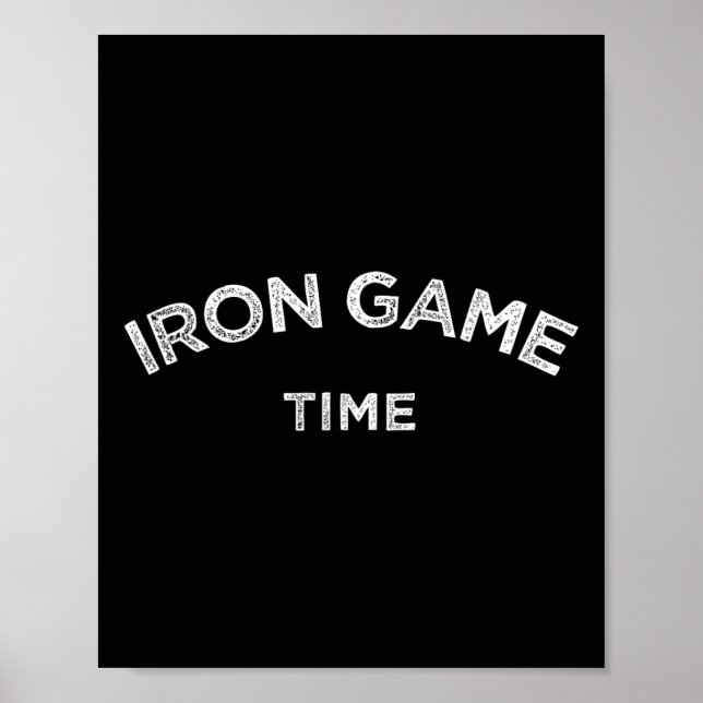 Järn-speltid, kraftfull bodybuilding Motivate Poster (Framsidan)