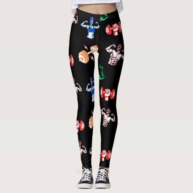 Järn Strängträningsbalkar för Leggings (Framsida)