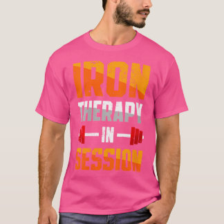 Järn-terapi vid session Barbell Gym Weightwatin T Shirt