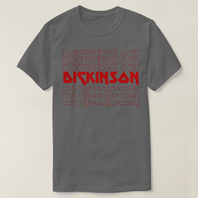 JÄRN TEXT DICKINSON MAIDEN T SHIRT (Design framsida)