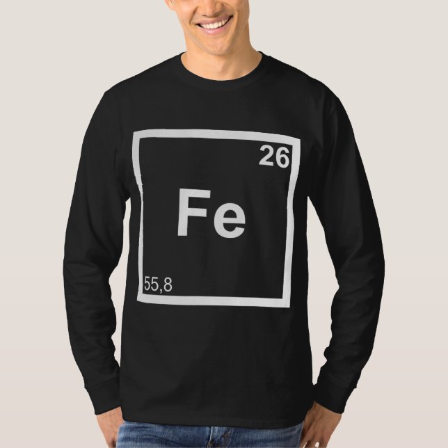 Järn Triathlete Fe Periodic System Simma Bike Spri T Shirt (Framsida)
