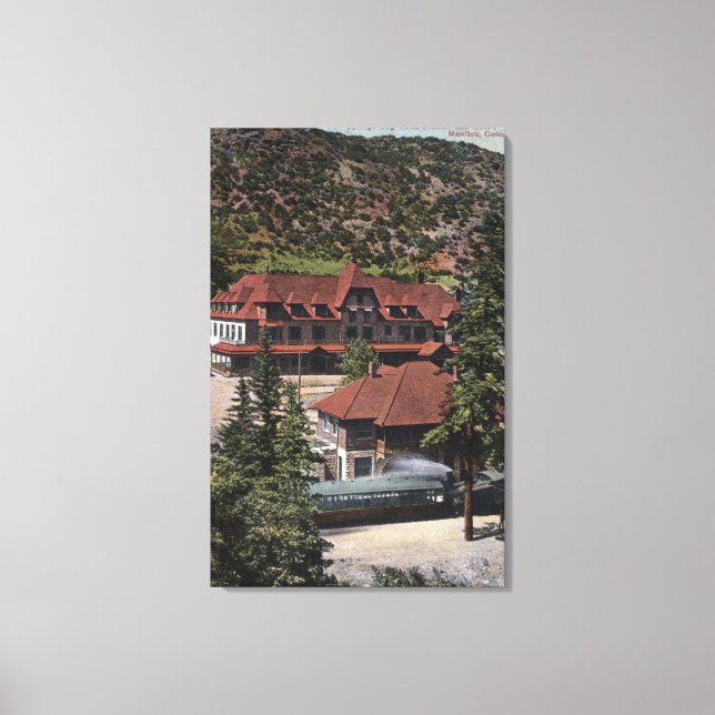 Järn Vår Cog Road Station & Hotel Canvastryck (Framsida)
