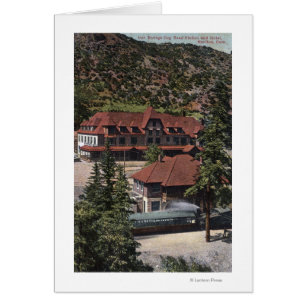 Järn Vår Cog Road Station & Hotel Hälsningskort