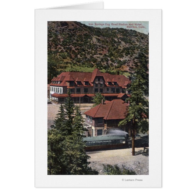 Järn Vår Cog Road Station & Hotel Hälsningskort (Framsidan)