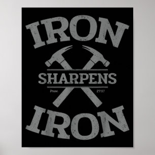Järn vässar järn Ordspråksboken 27_17 Gymträning M Poster