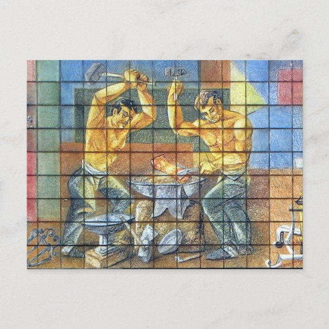 Järn-vykort för arbetare vykort (Framsida)