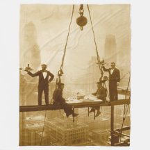 Järnarbetare äter lunch på 32:a våningen