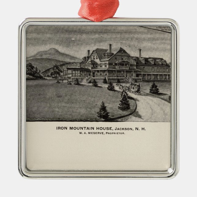 Järnberghus, Jackson, NH Julgransprydnad Metall (Framsidan)