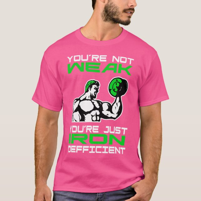 Järnbrist Rolig Viktlyftning T Shirt (Framsida)