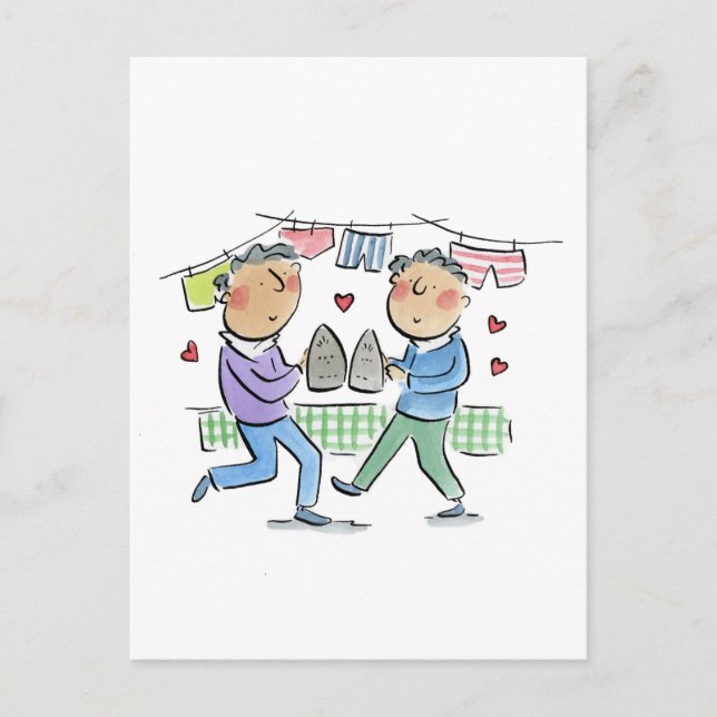 Järnbröllopsdag Vykort (Framsida)