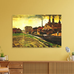 Järnbruket i Haag av Vincent van Gogh Canvastryck