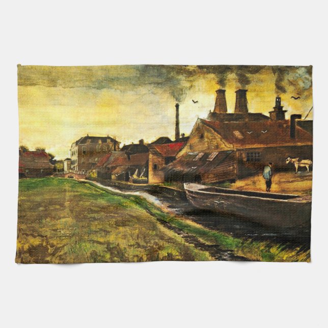 Järnbruket i Haag av Vincent van Gogh Kökshandduk (Horisontell)