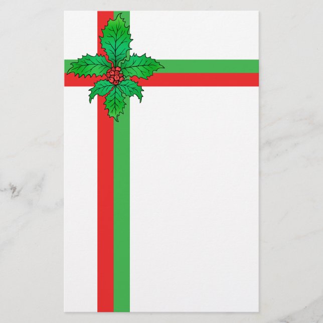 Järnek Fleur de lis Brevpapper (Framsida)