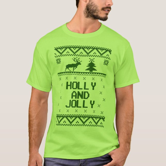 Järnek och Jolly ful jultröjaT-tröja Tröja (Framsida)