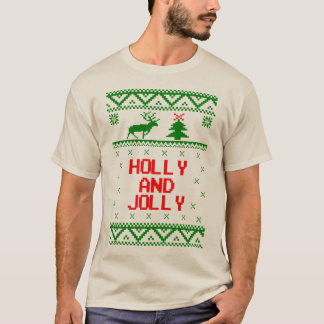 Järnek och Jolly ful skjorta för jultröja T T-shirt