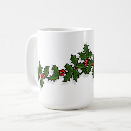 Järnek- och Mistletoejulmugg Kaffemugg