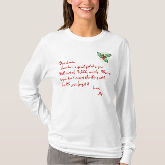 Järneken kära Santa, har jag varit en bra flicka Tee