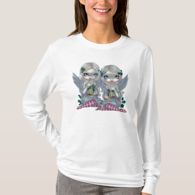 Järneken och ängeln för fe för murgrönaSKJORTAjul Tee Shirt (Framsida)