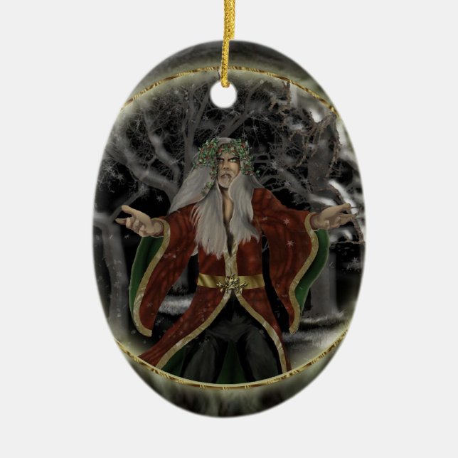 Järnekkung Julgransprydnad Keramik (Framsidan)