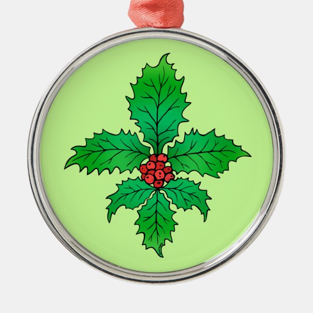 Järneklöv Fleur de lis Julgransprydnad Metall (Framsidan)