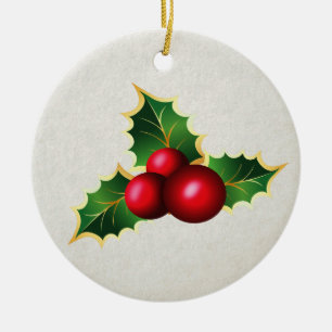 JärnekMistletoeprydnad Julgransprydnad Keramik