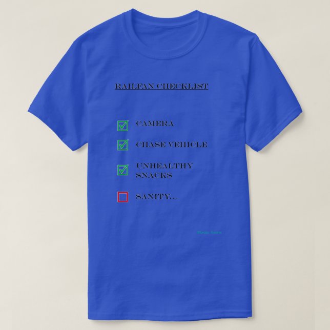 Järnfanchecklista T Shirt (Design framsida)