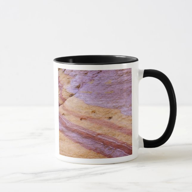 Järnoxider färgar en sandstensformation mugg (Höger)
