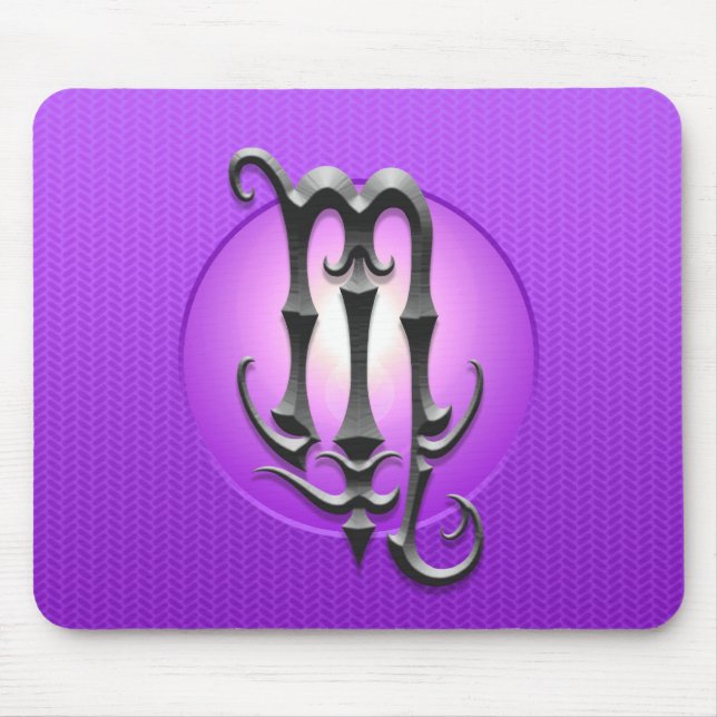 JärnScorpiosymbol, lila Musmatta (Framsidan)