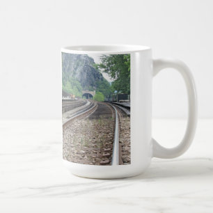 Järnväg för Harpersfärjan WV spårar muggen Kaffemugg