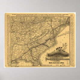 Järnväg för sjöförbindelse Luft Poster