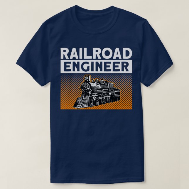 Järnväg Ingenjör Järnväg Vuxnor Kids Railway Loc T Shirt (Design framsida)
