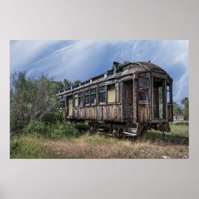Järnväg Passenger Coach - Nevada City Montana Poster (Framsidan)