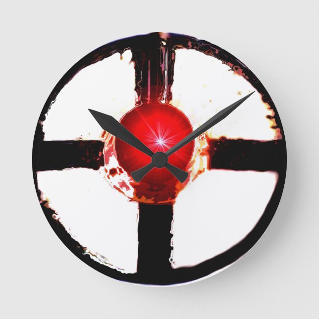 Järnväg Signal Wig Wag Rund Klocka (Framsida)