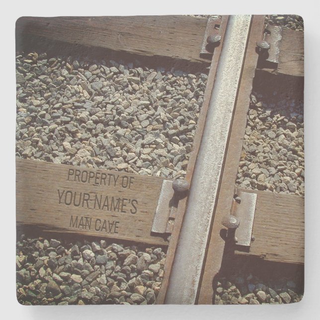 Järnväg spårar anpassadeMan-Grottan Stenunderlägg (Framsidan)