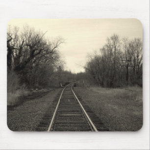 Järnväg spårar B&W Mousepad Musmatta