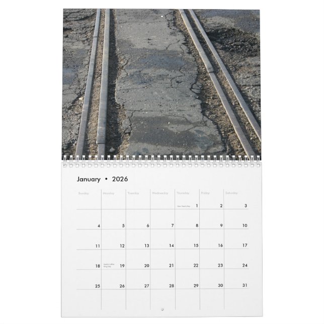 Järnväg spårar kalender (Jan 2026)