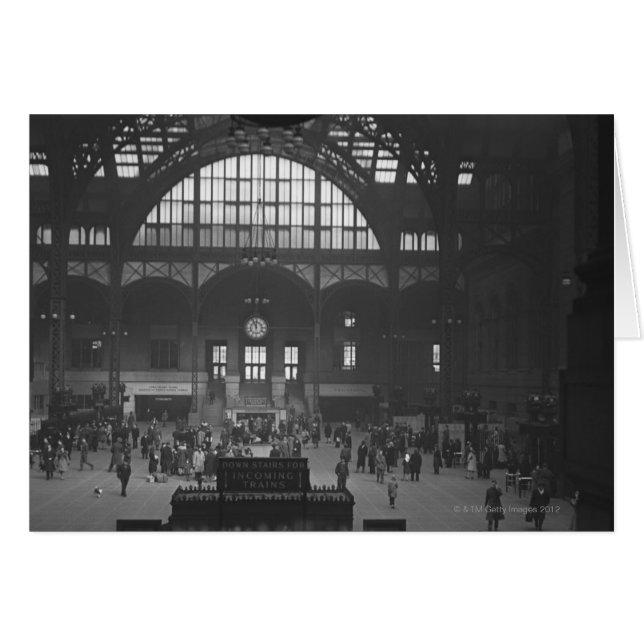 Järnväg Station Hälsningskort (Framsidan Horizontal)