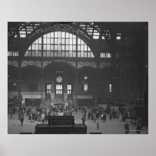 Järnväg Station Poster