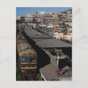 Järnväg station, Vladivostok, Ryssland Vykort