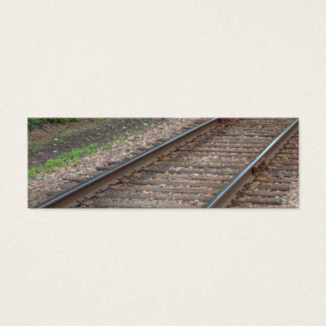Järnväg Tracks bokmärke Litet Visitkort (Framsidan)