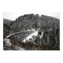 Järnväg Trestle i Cloudcroft New mexico