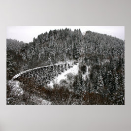 Järnväg Trestle i Cloudcroft New mexico Poster