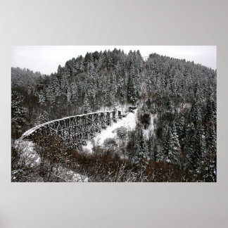 Järnväg Trestle i Cloudcroft New mexico Poster