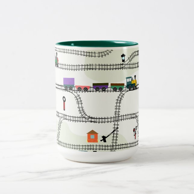 Järnväg Två-Tonad Mugg (Center)