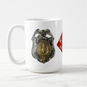 Järnväg uttryckligt polisemblem kaffemugg