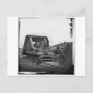 Järnväg vapen, inbördeskrig, Circa 1864 Vykort