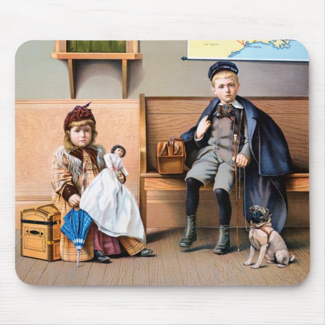 JÄRNVÄGAFFISCH, 1898 MUSMATTA (Framsidan)
