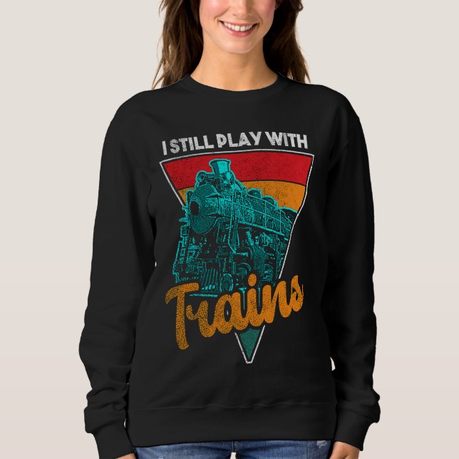 Järnvägar Tåg Modell Järnvägsmodell Fantast Railfa T Shirt (Framsida)