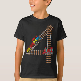 Järnvägen 4e födelsedagen, 4 år gamla barn t shirt